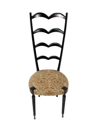 Mid-Century Modern High Back Side Chair by Paolo Buffa, 1950s